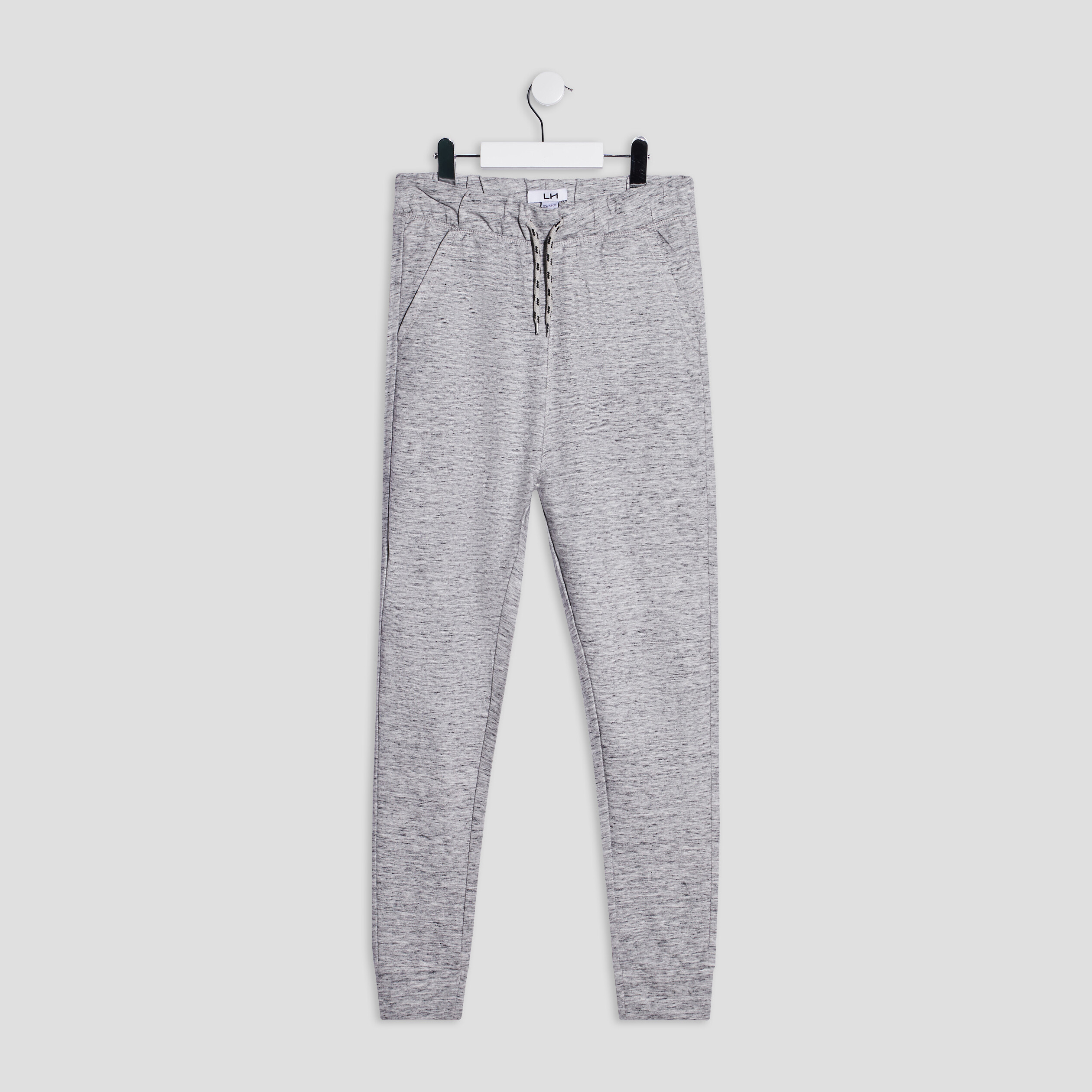 Pantalon jogging en coton gris homme | La Halle