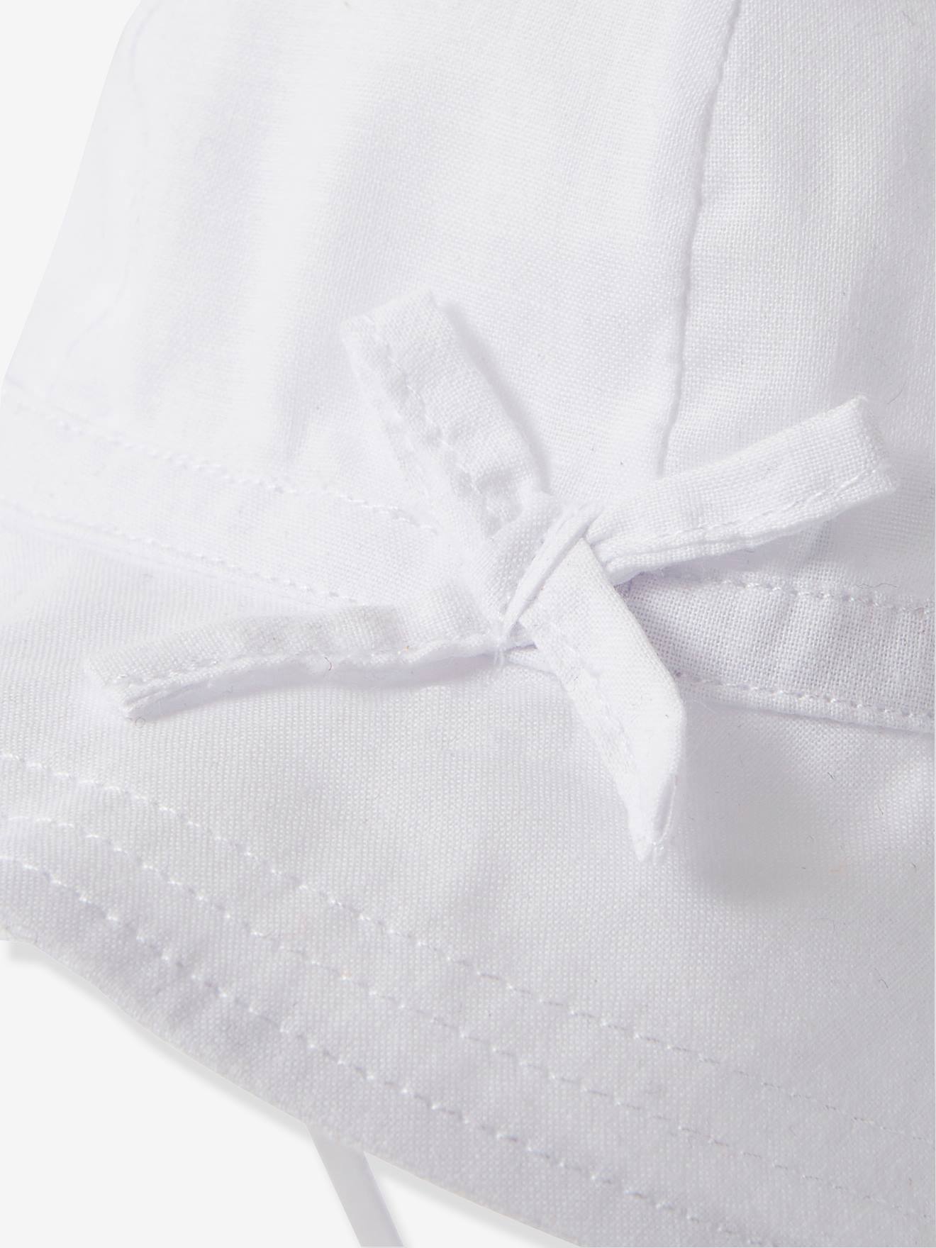 Chapeau de soleil bébé blanc