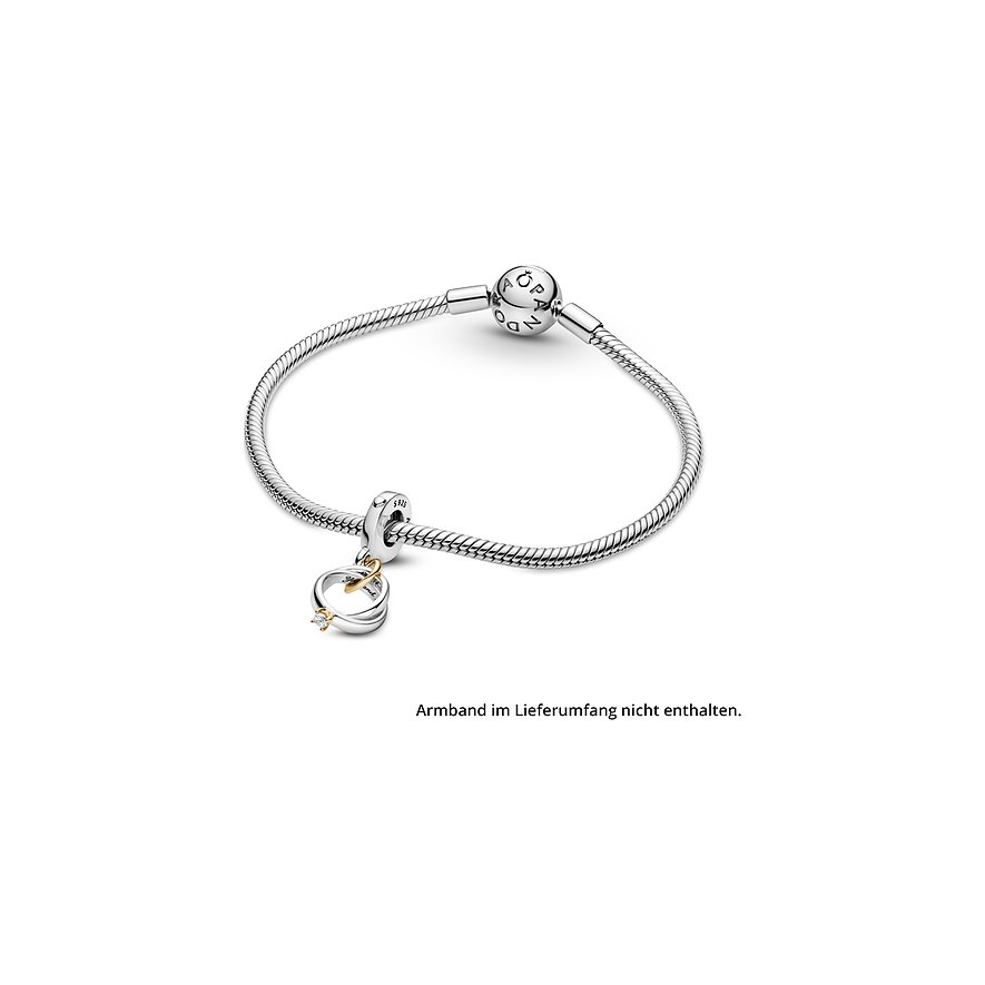 Pandora Charm Moments Zweifarbige Hochzeitsringe