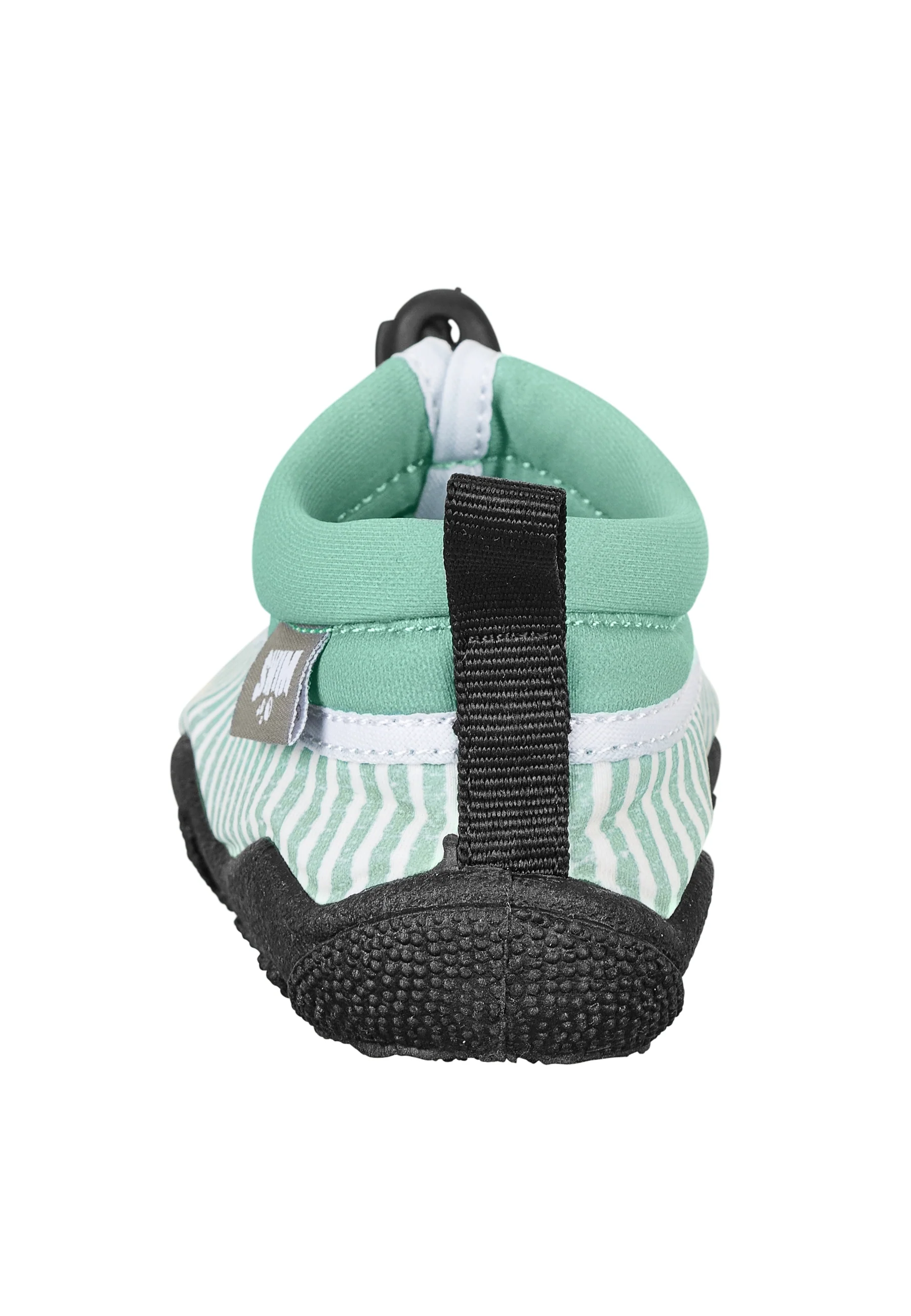 Aqua-Schuh Kinder in Dunkelgrün mit Seersucker