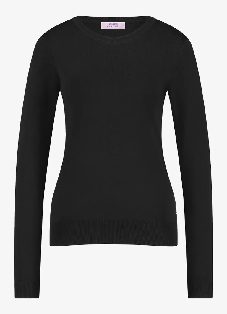 Maglione girocollo a maglia fine Studio Anneloes Lana