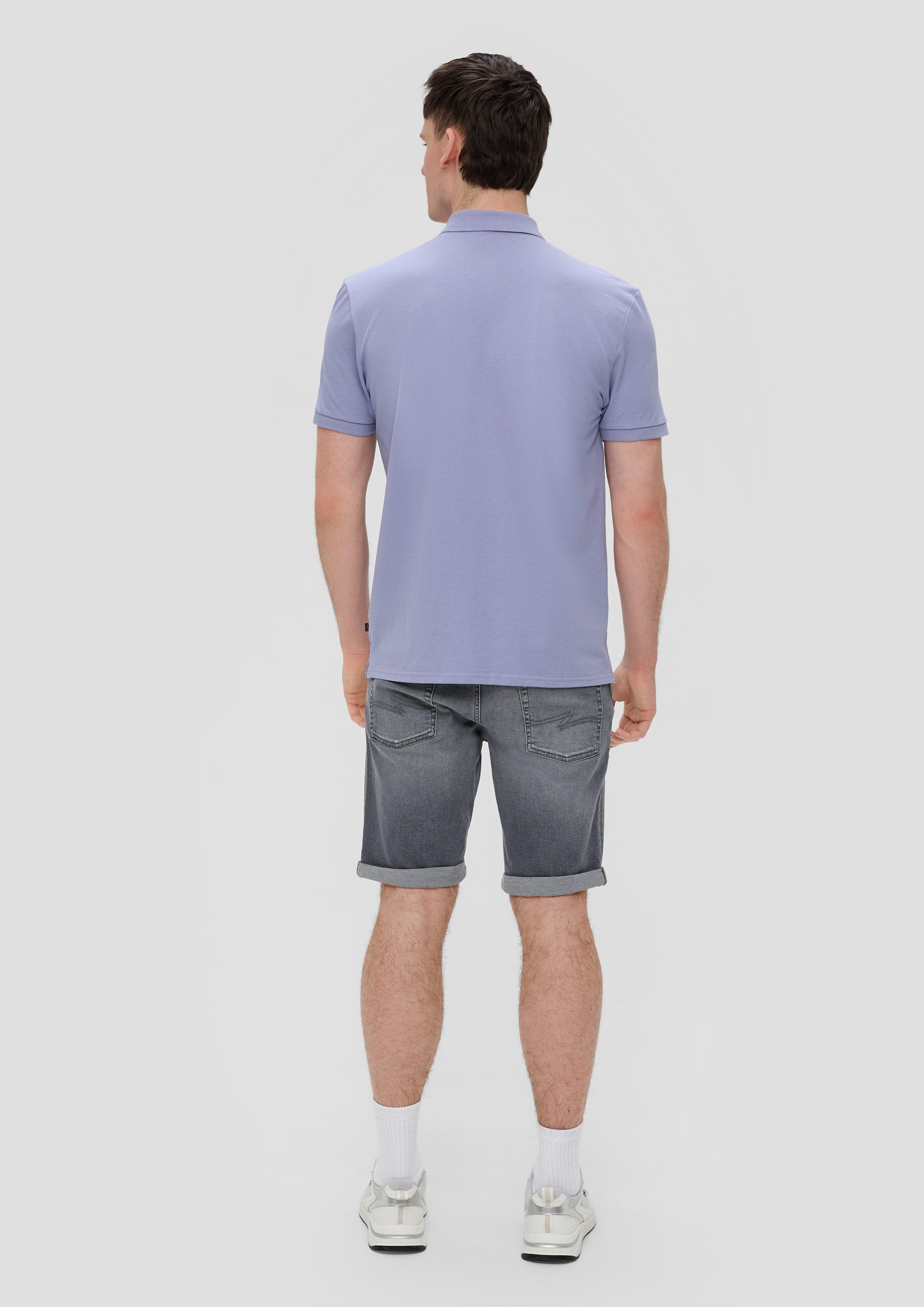 Poloshirt mit gestricktem Kragen  2140707-4809