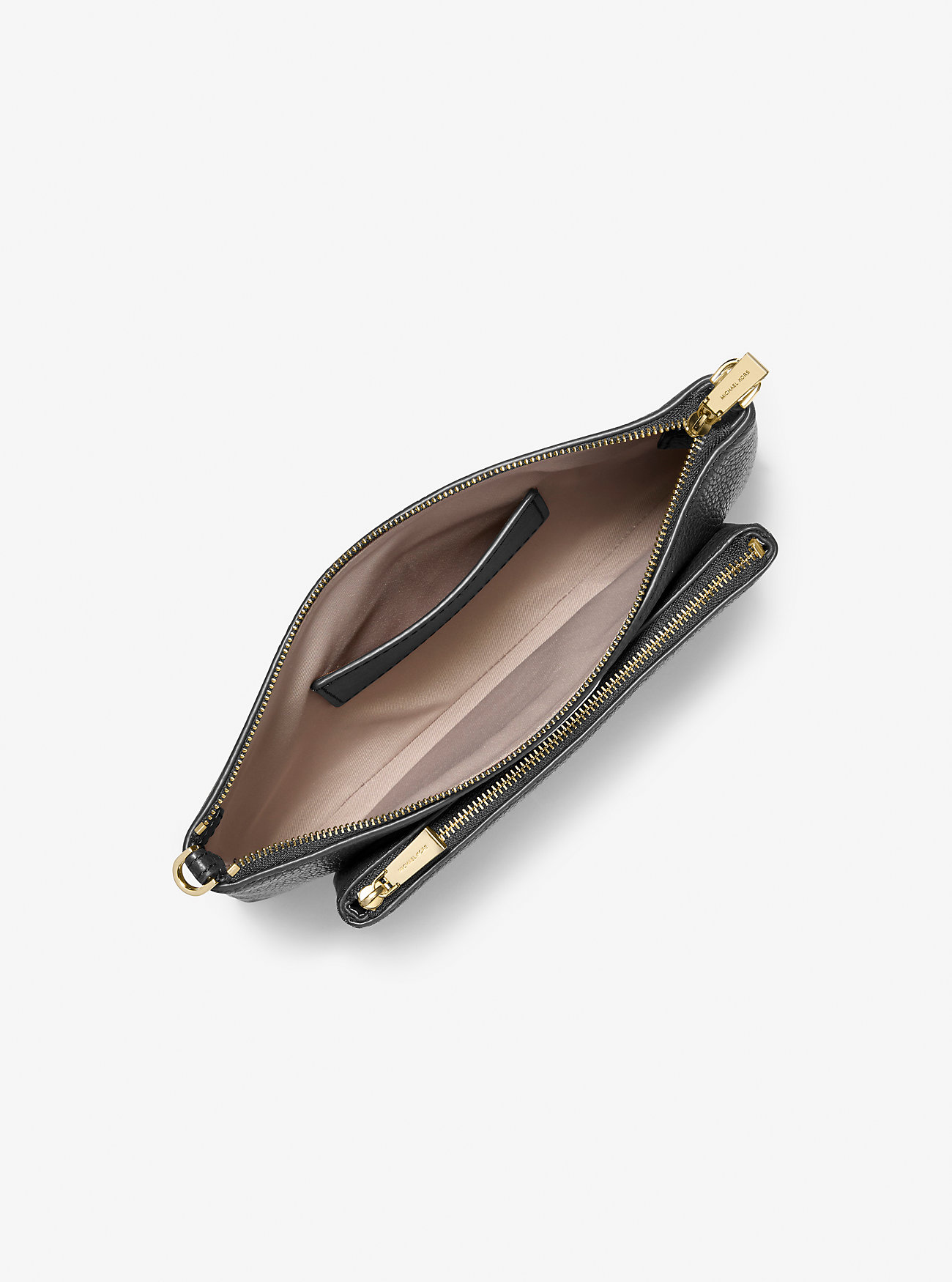 Jet Set Medium Pebbled Leather Convertible Skulderveske – SVART