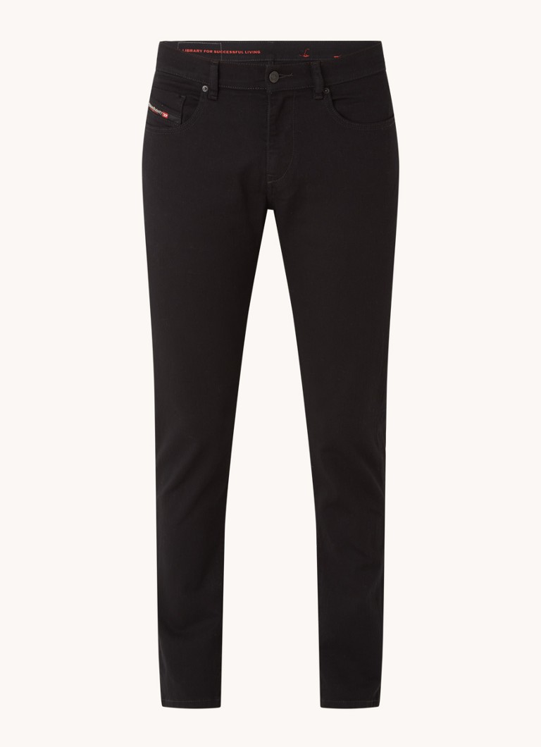 Jeansy Diesel D-Strukt slim fit 2019 z kolorowym przetarciem