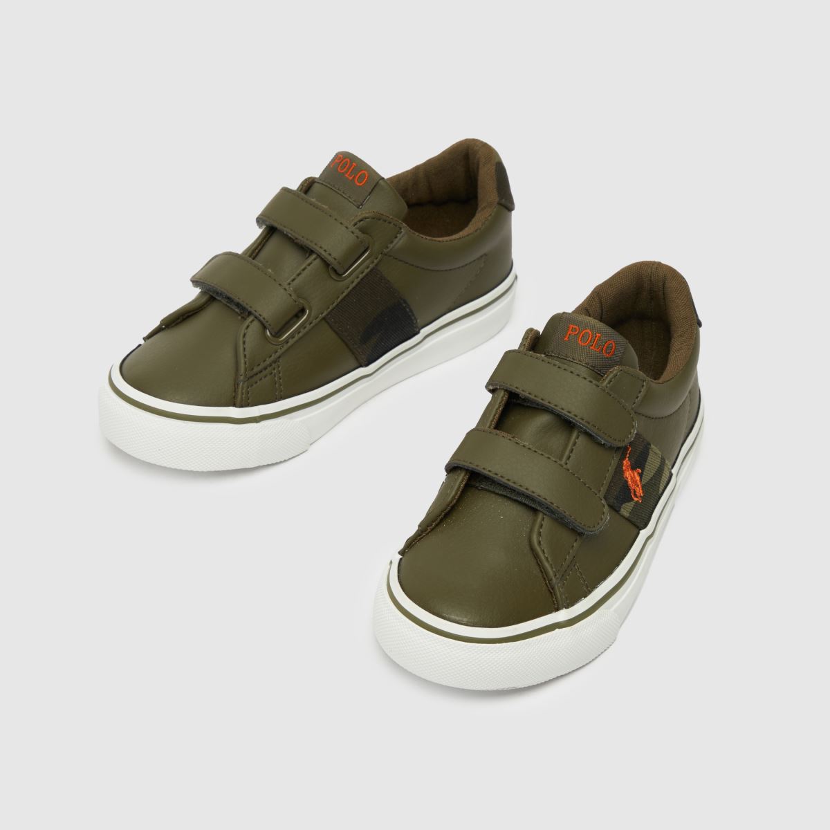 Polo Ralph Lauren khaki Sayer Pojkar Småbarnssneakers