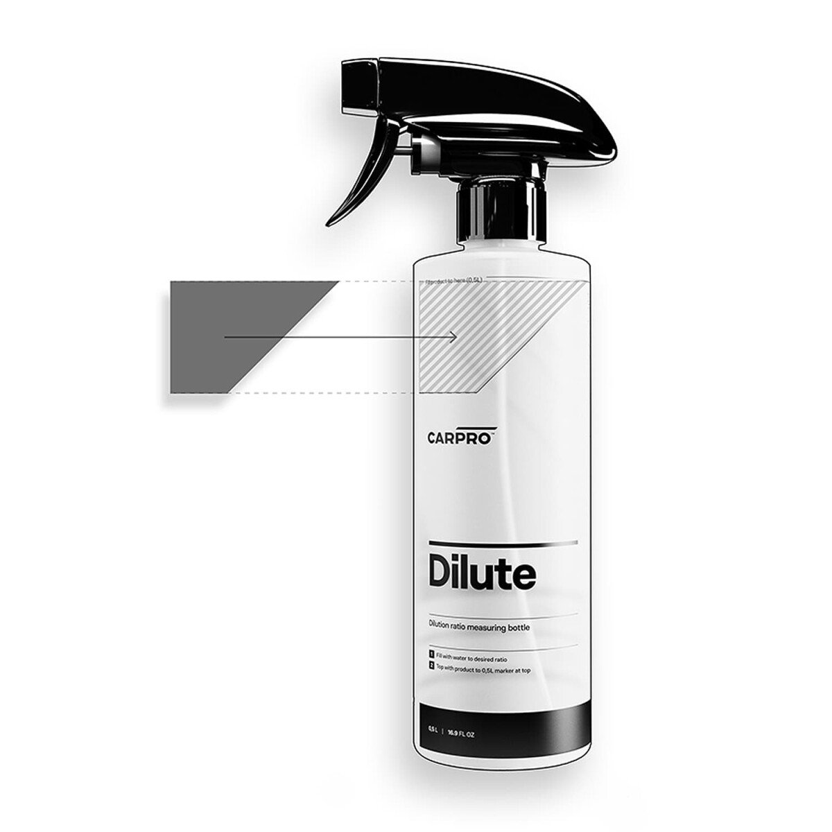 CarPro Find My Dilute Sprühflaschen Aufkleber Set