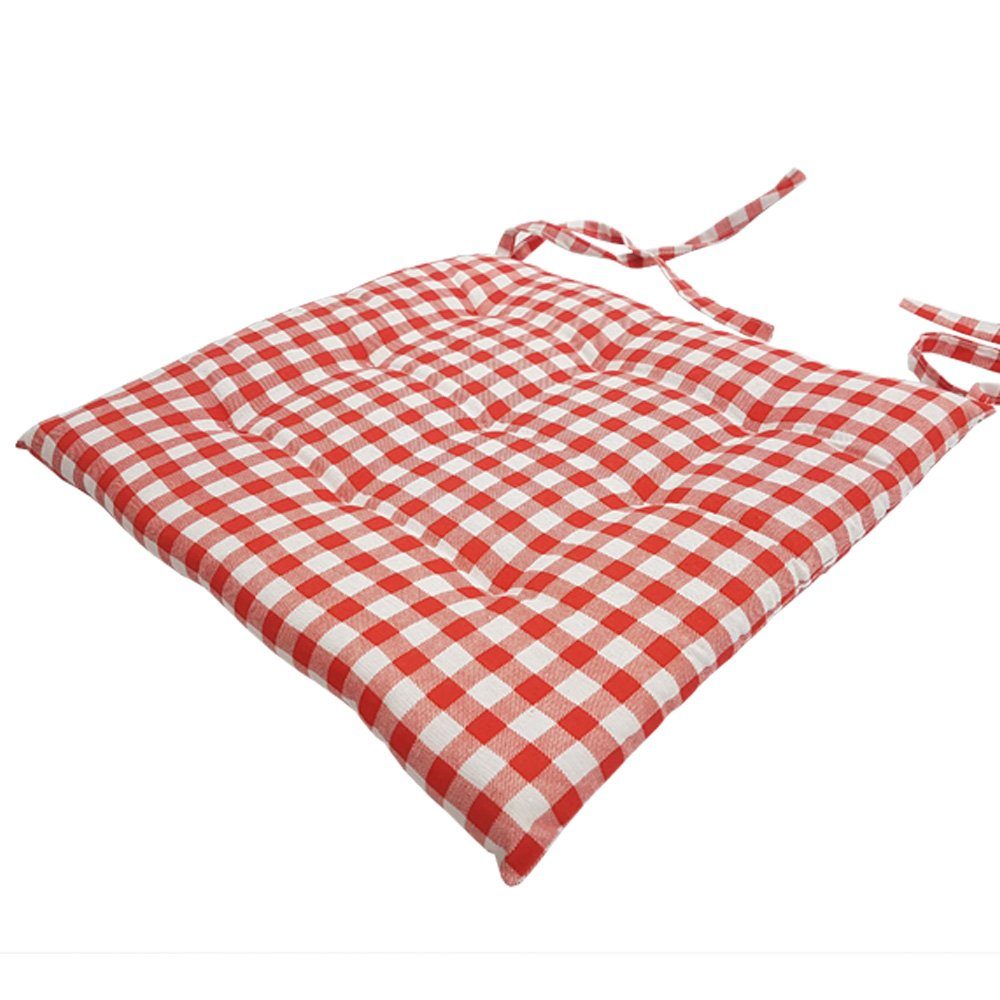 NYVI Stuhlkissen Sitzkissen Nizza 2er Set, Elegante Steppung, robuster Stoff