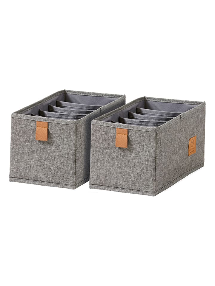 STORE IT 2er-Set: Organizer in Grau - (B)30 x (H)15 x (T)15 cm günstig kaufen onesize