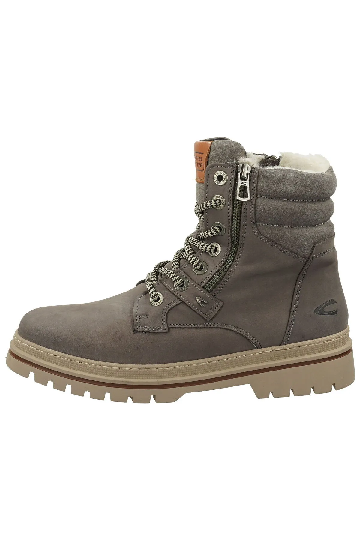 Camel Active  Stiefelette - Grau - Blockabsatz