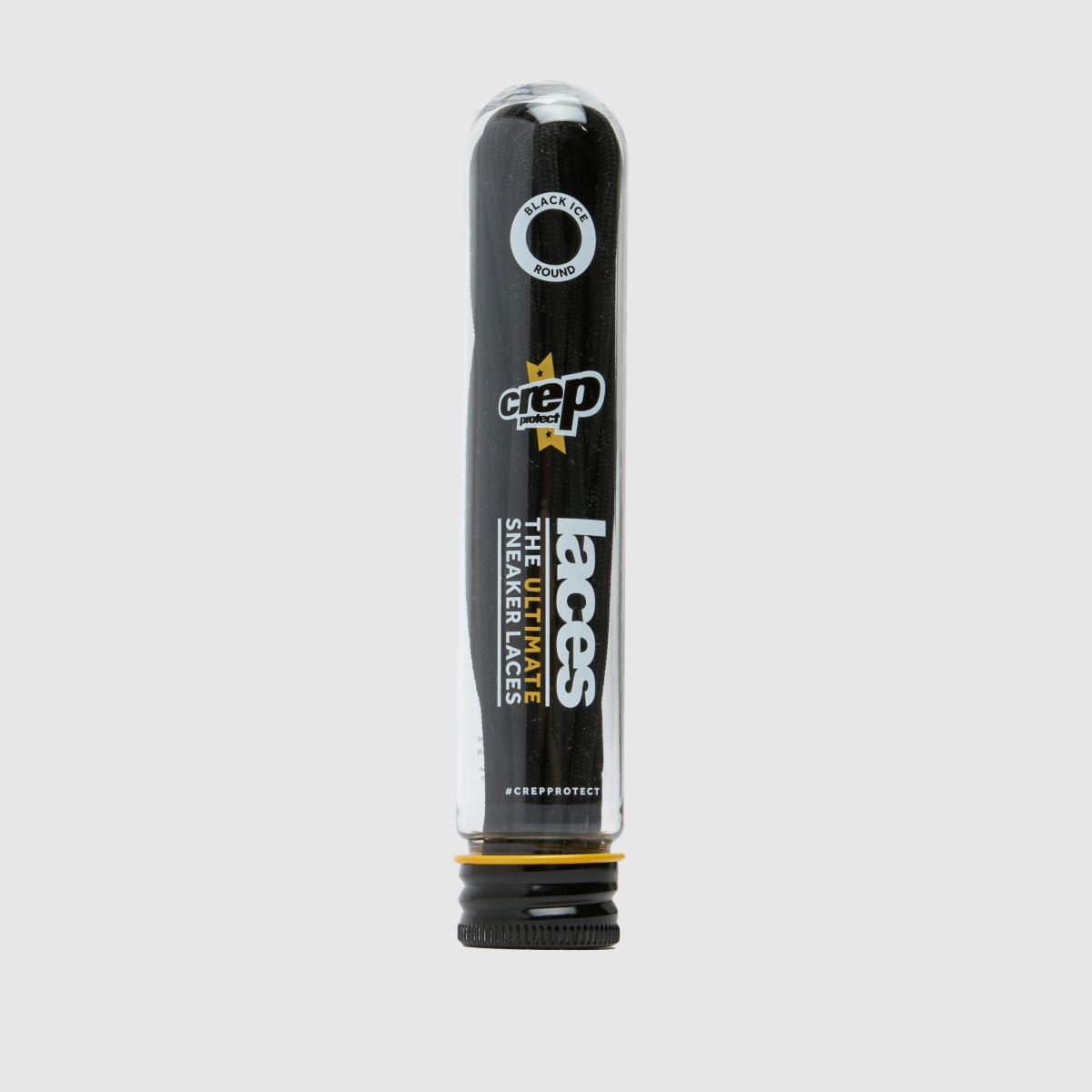 Crep Protect fekete, kerek tónusú fűzők