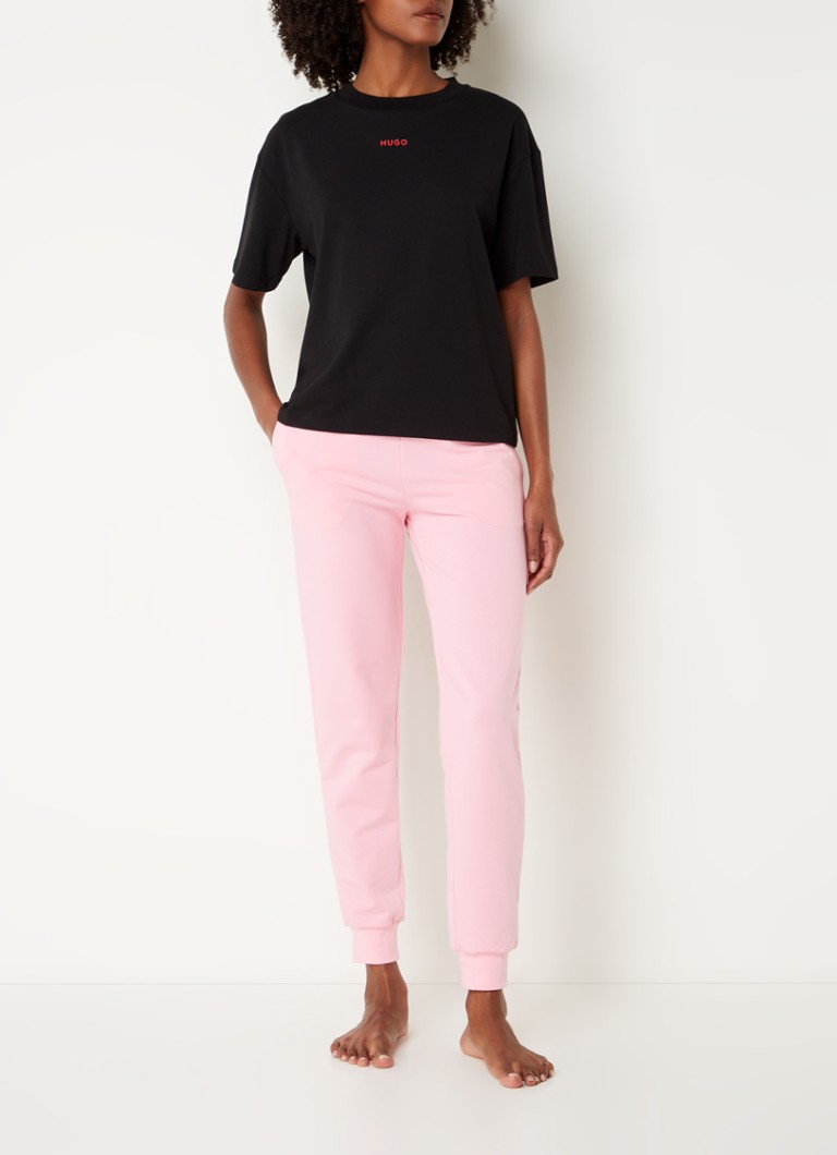 T-shirt lounge HUGO BOSS Shuffle con logo