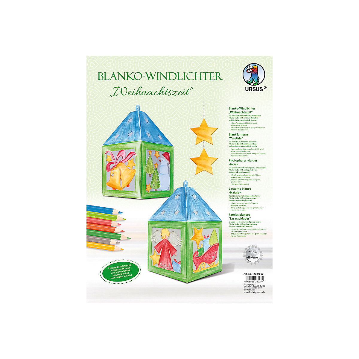 Blanko-Windlichter 