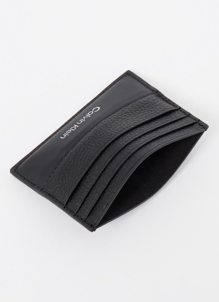 Portcard din piele texturată Calvin Klein