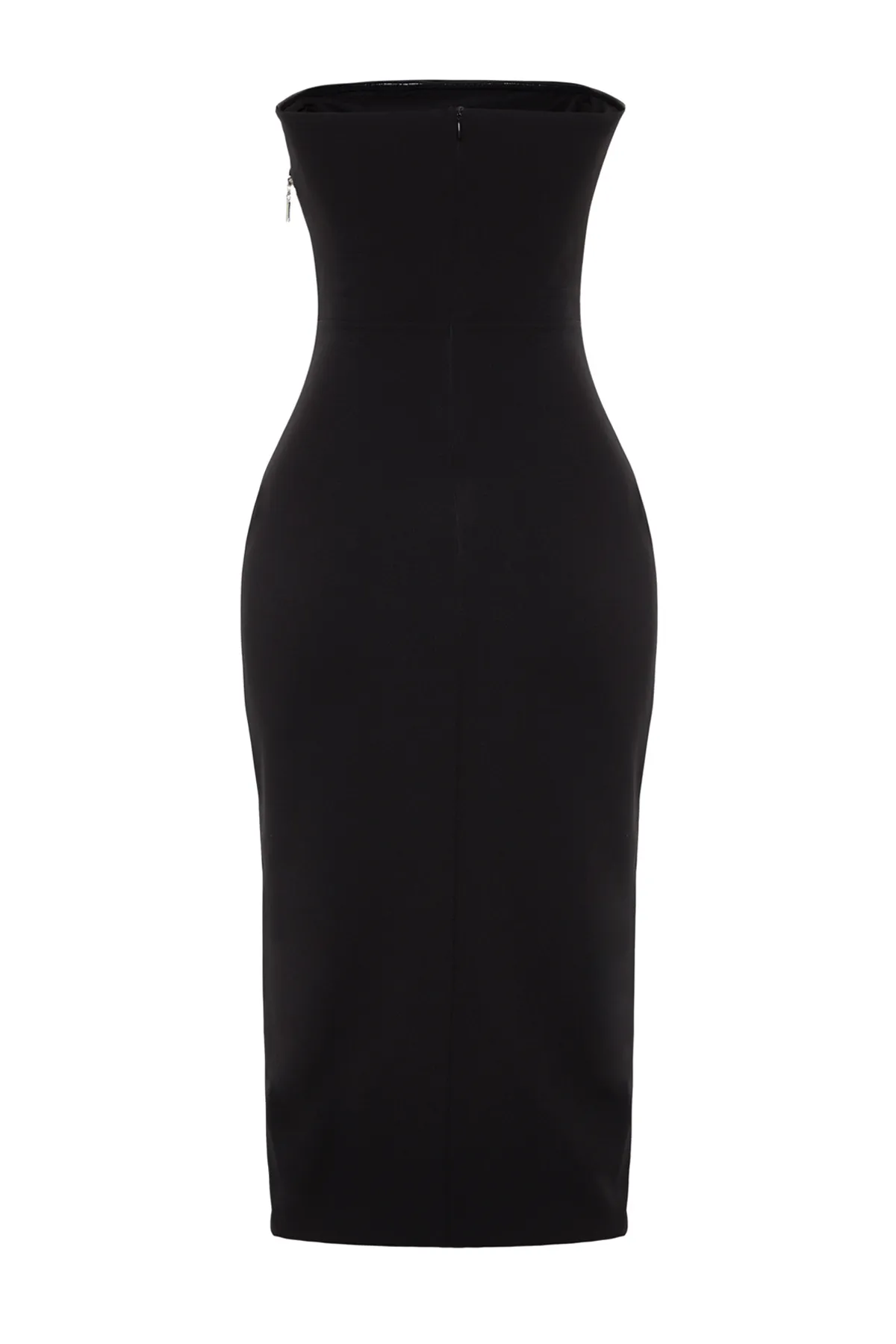 Trendyol Collection  Schwarzes elegantes Abendkleid mit passenden Accessoires TPRAW24EL00217