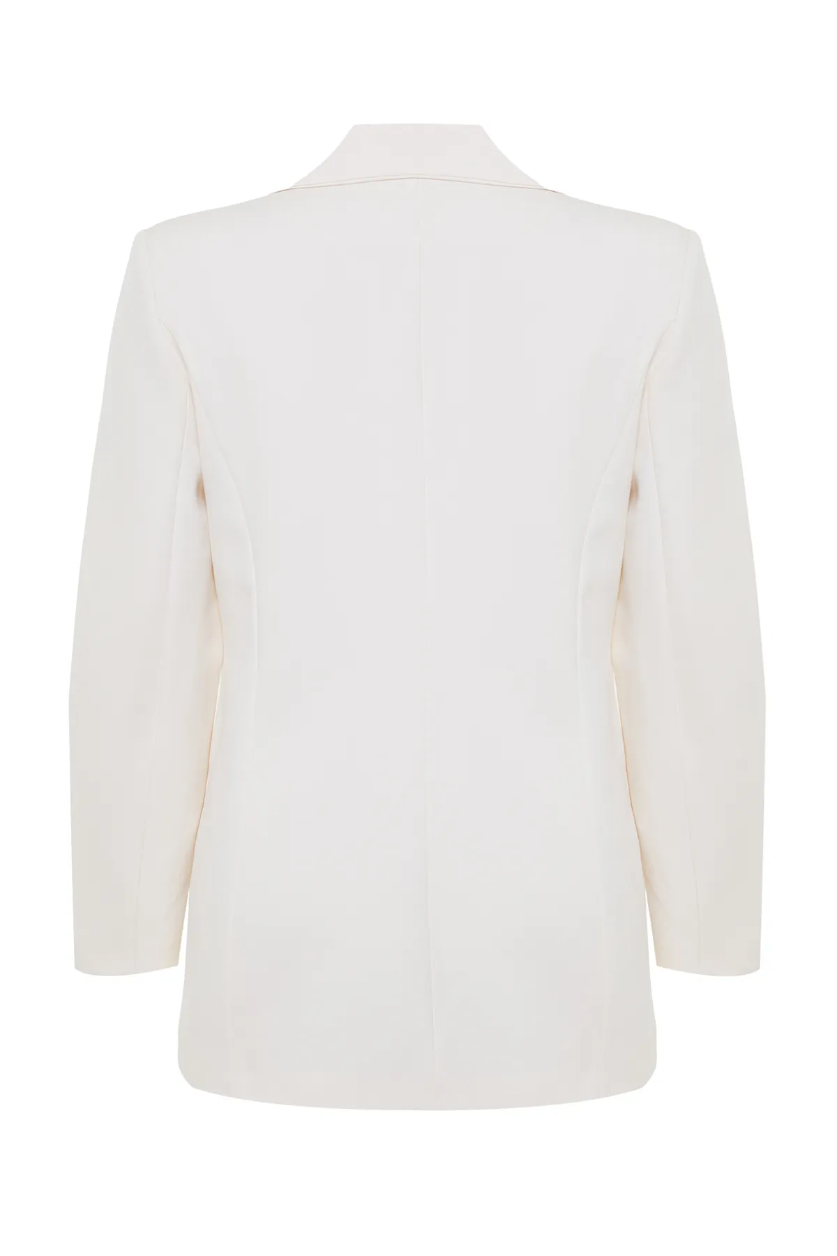 Trendyol Collection  Stone Woven Accessoire Detaillierte reguläre Blazerjacke TWOSS24BC00012