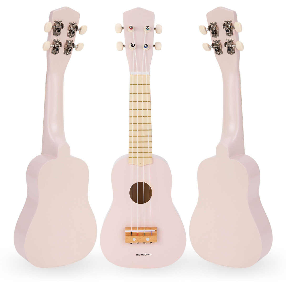 Holzgitarre – Ukulele – rosa Farbe, lehrt einfache Akkorde, stimuliert den Hörsinn, Nachahmung eines echten Instruments, schöne Klänge