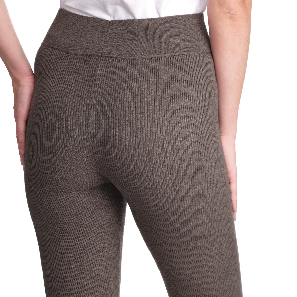 Damen Loungewear-Leggings in Ripp-Optik