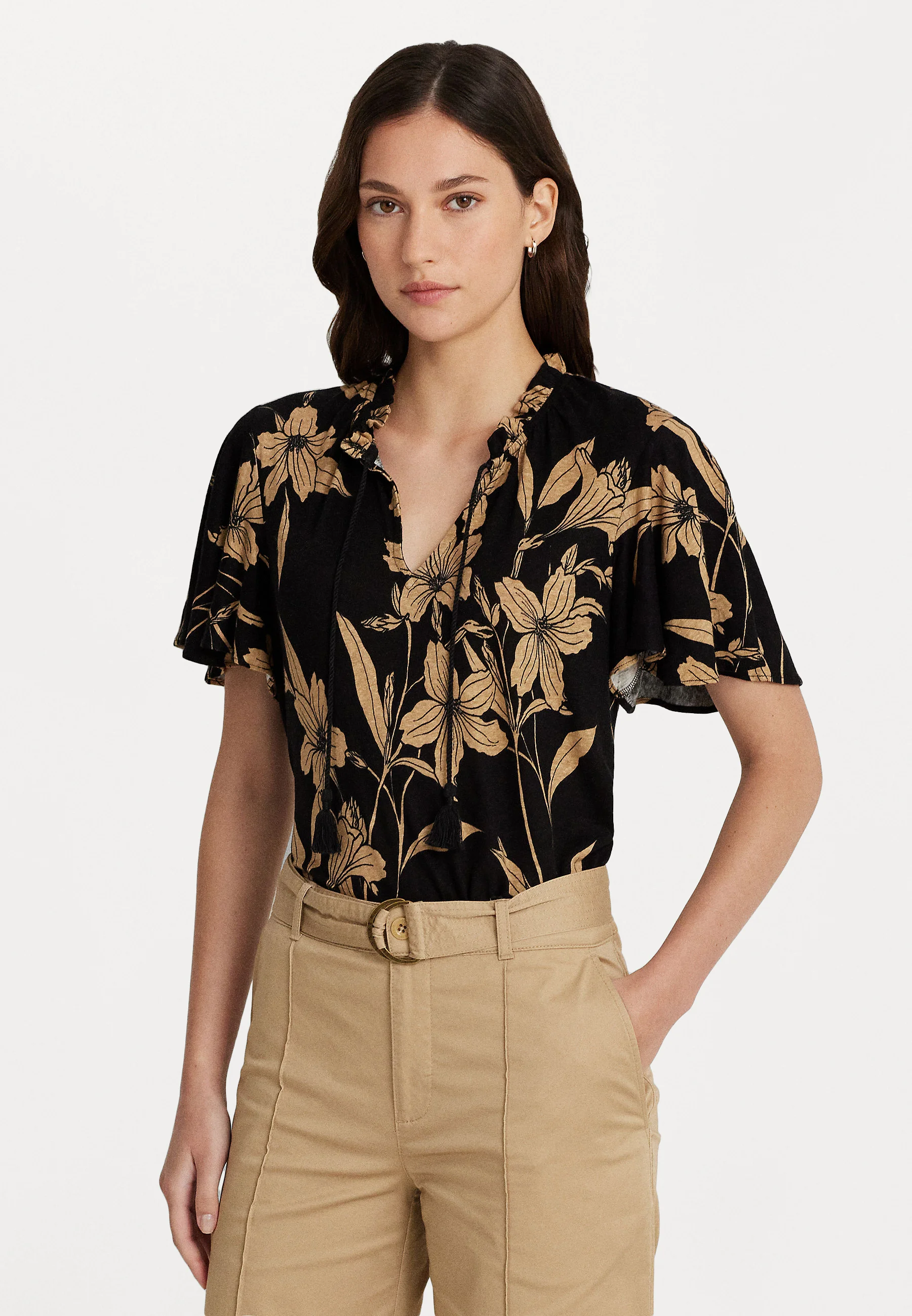 Lauren Ralph Lauren YOHANNIS MANGA CORTA - Blusa