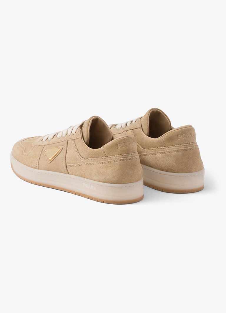 Teniși Prada Downtown Suede cu logo