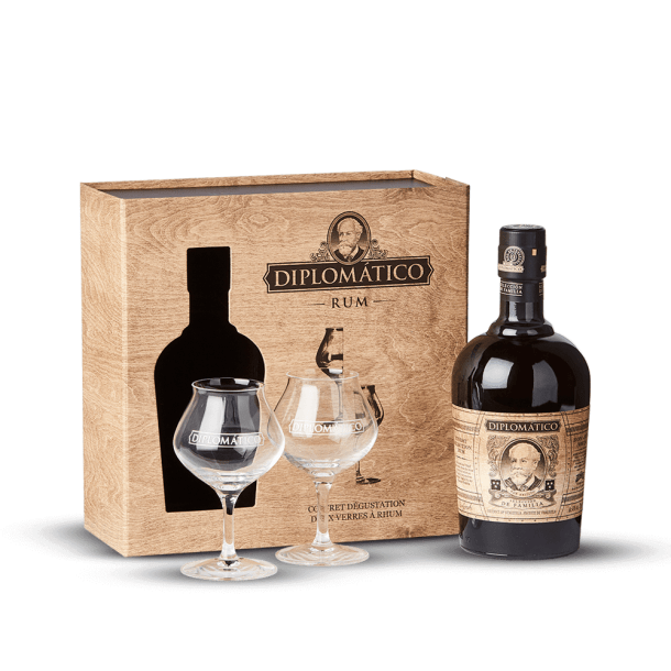 Coffret Diplomatico Seleccion de Familia + 2 verres
