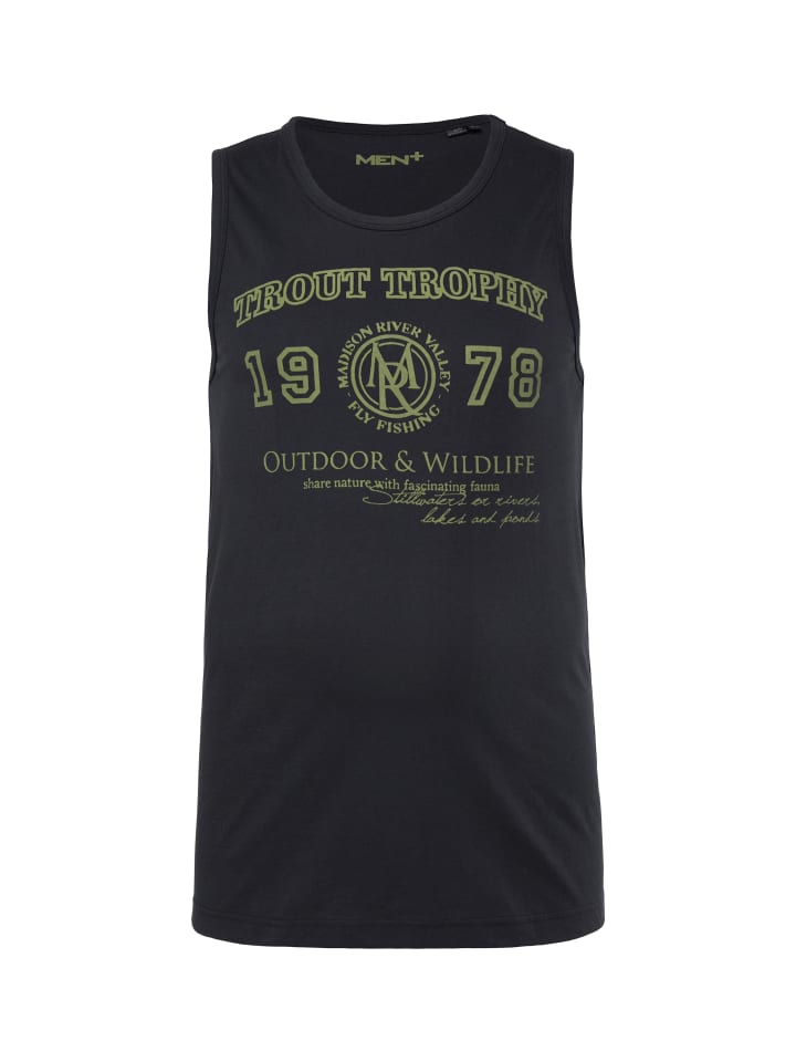 Men Plus Tank Top in schwarz günstig kaufen