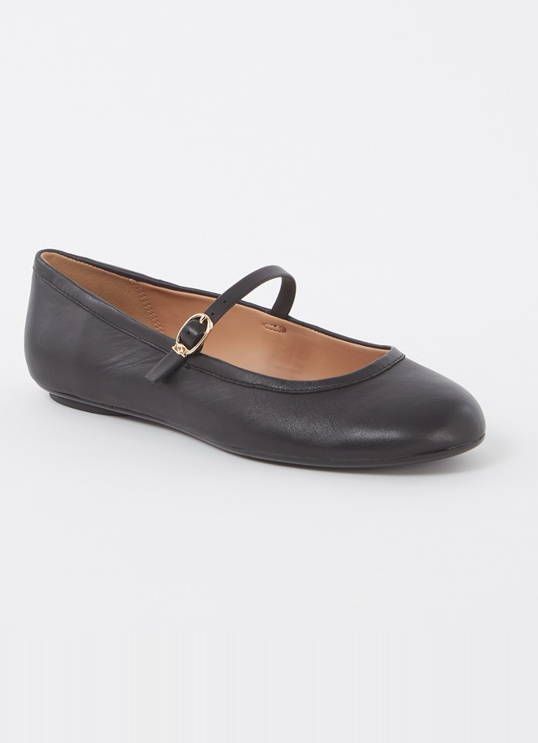 Dune London Heida nahkaiset ballerinat
