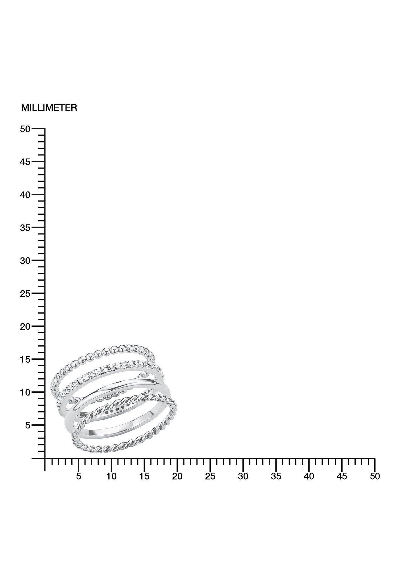 4er Set Ringe aus Sterling Silber  272.702.6413.0362-05E0