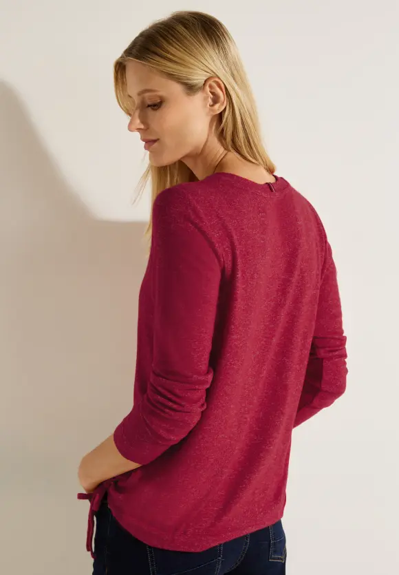 CECIL Cosy Melange Langarmshirt