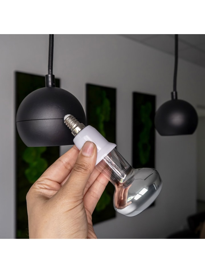 Intirilife 4er Set Lampenadapter E14 auf E27 in WEISS günstig kaufen onesize