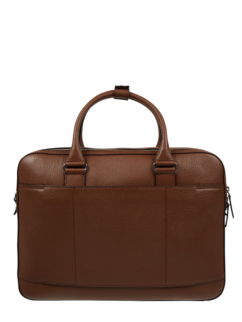 Laptoptasche aus Leder in cognac