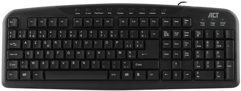ACT Tastatur Verkabelt AZERTY ohne Bluetooth