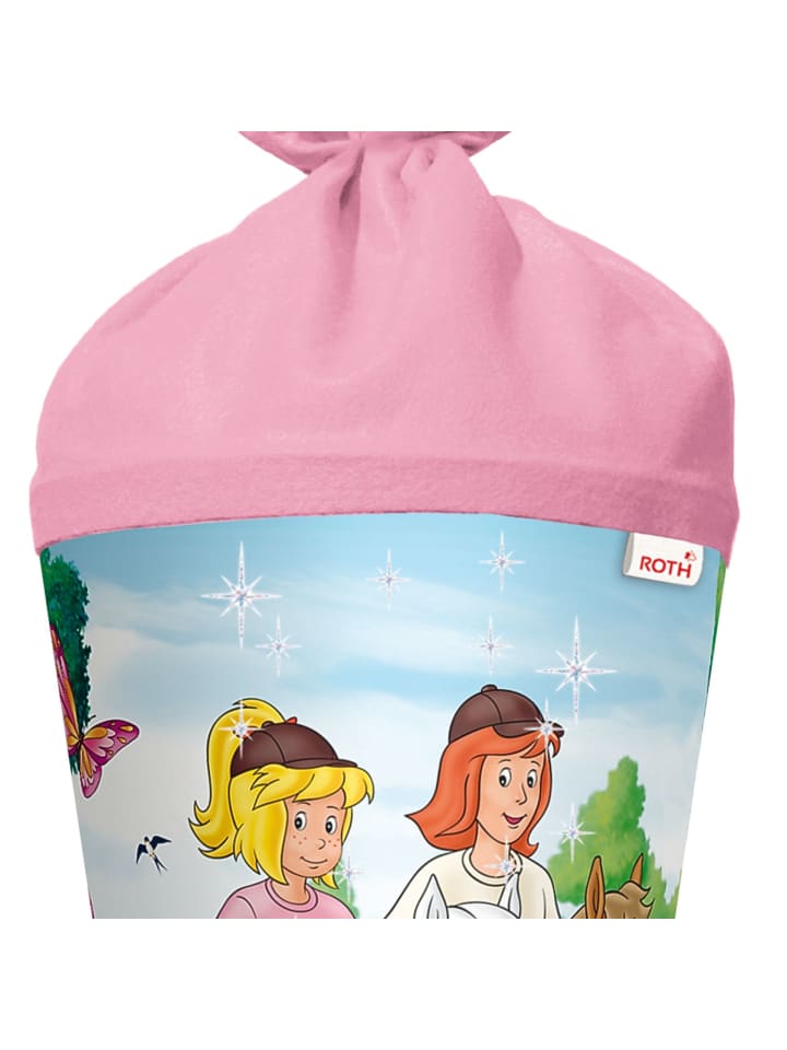ROTH Schultüte groß Bibi & Tina 70cm , Glitter in Pink günstig kaufen onesize