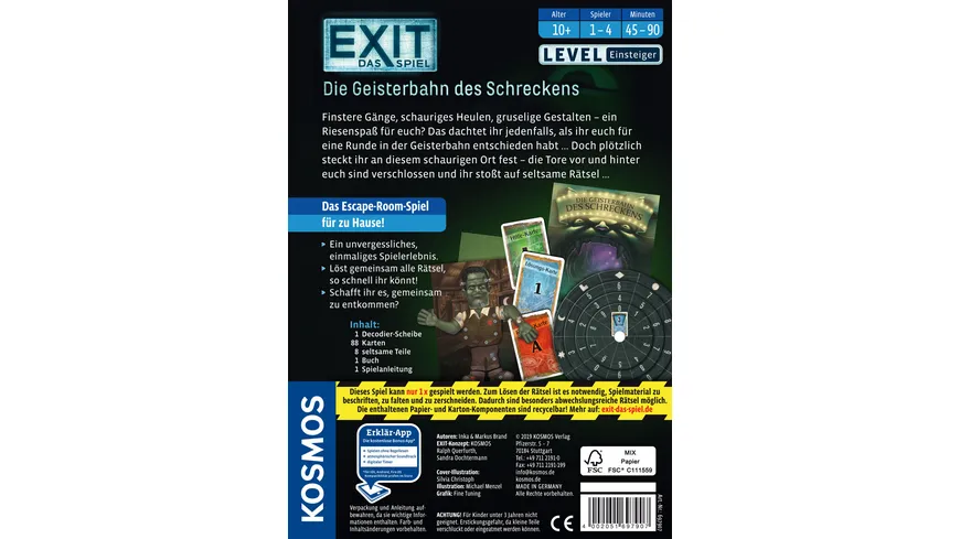 KOSMOS -  EXIT - Die Geisterbahn des Schreckens - Level: Einsteiger