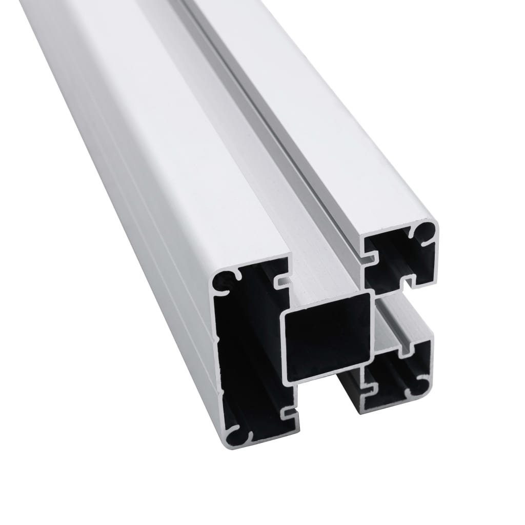 vidaXL Zaunpfosten Zaunpfosten 2 Stk. Aluminium 185 cm, (2-St)