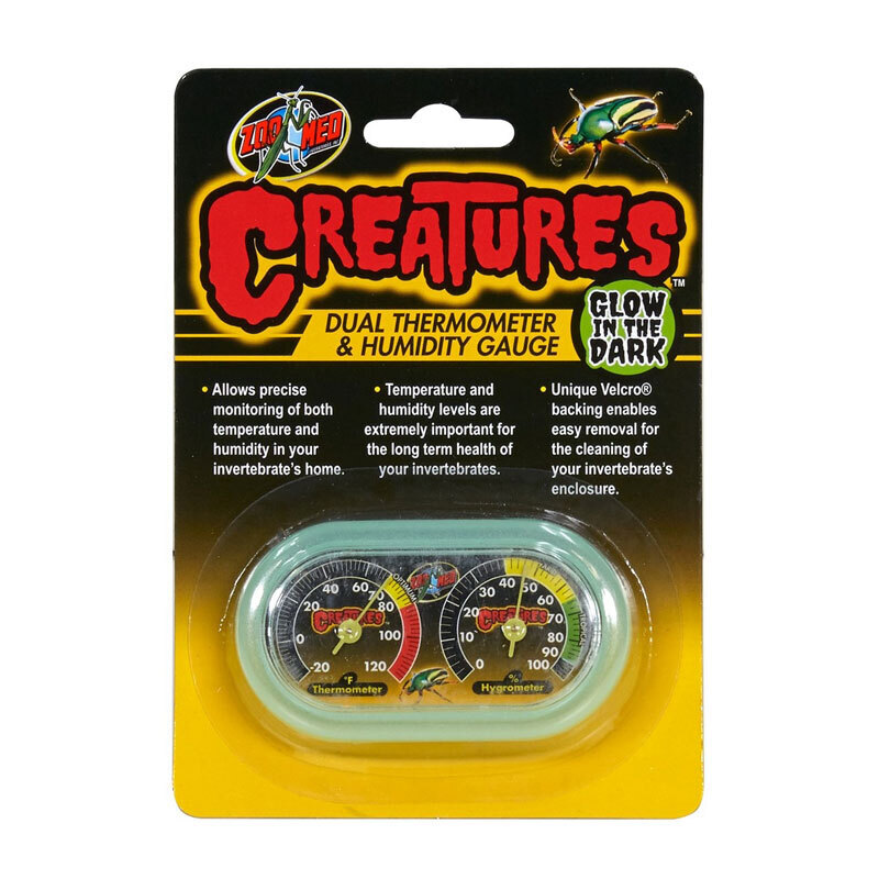 ZooMed Thermometer & Hygrometer ZooMed Zoo Med Creatures Dual Thermometer and Humidity