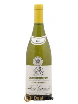 Meursault Clos du Murger Albert Grivault  2015 - Lot de 1 Bouteille