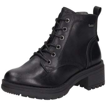 Jana Schnürstiefelette in schwarz