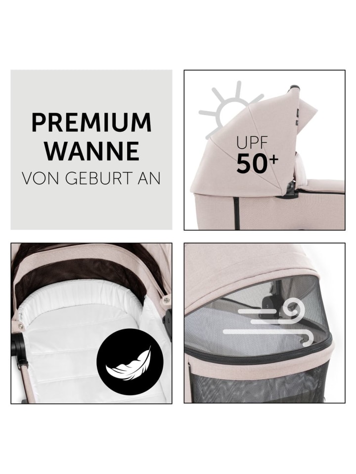 Hauck 3in1 Kinderwagen-Set Vision X Trio Set Silver in beige günstig kaufen onesize