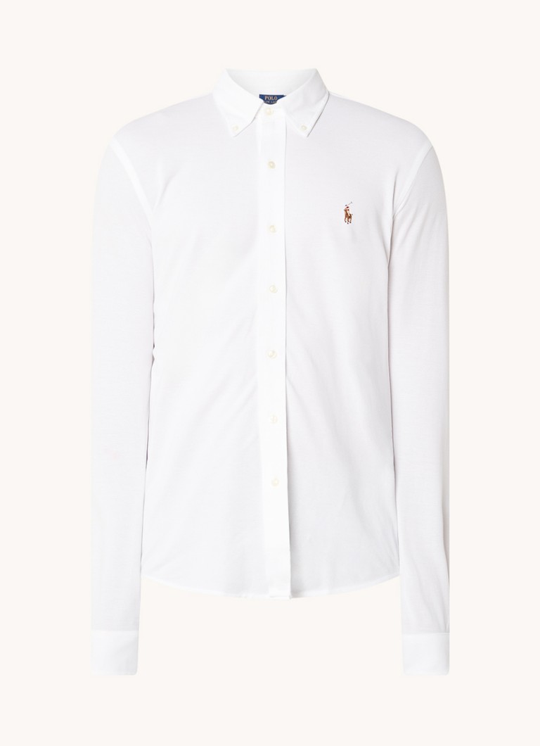 Ralph Lauren košulja regularnog kroja od pike pamuka s vezom logotipa