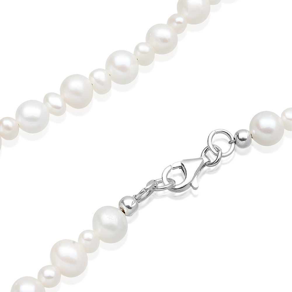 Elli Elli Collier Zeitlos Süwasserzuchtperlen 925 Sterling Silber collier