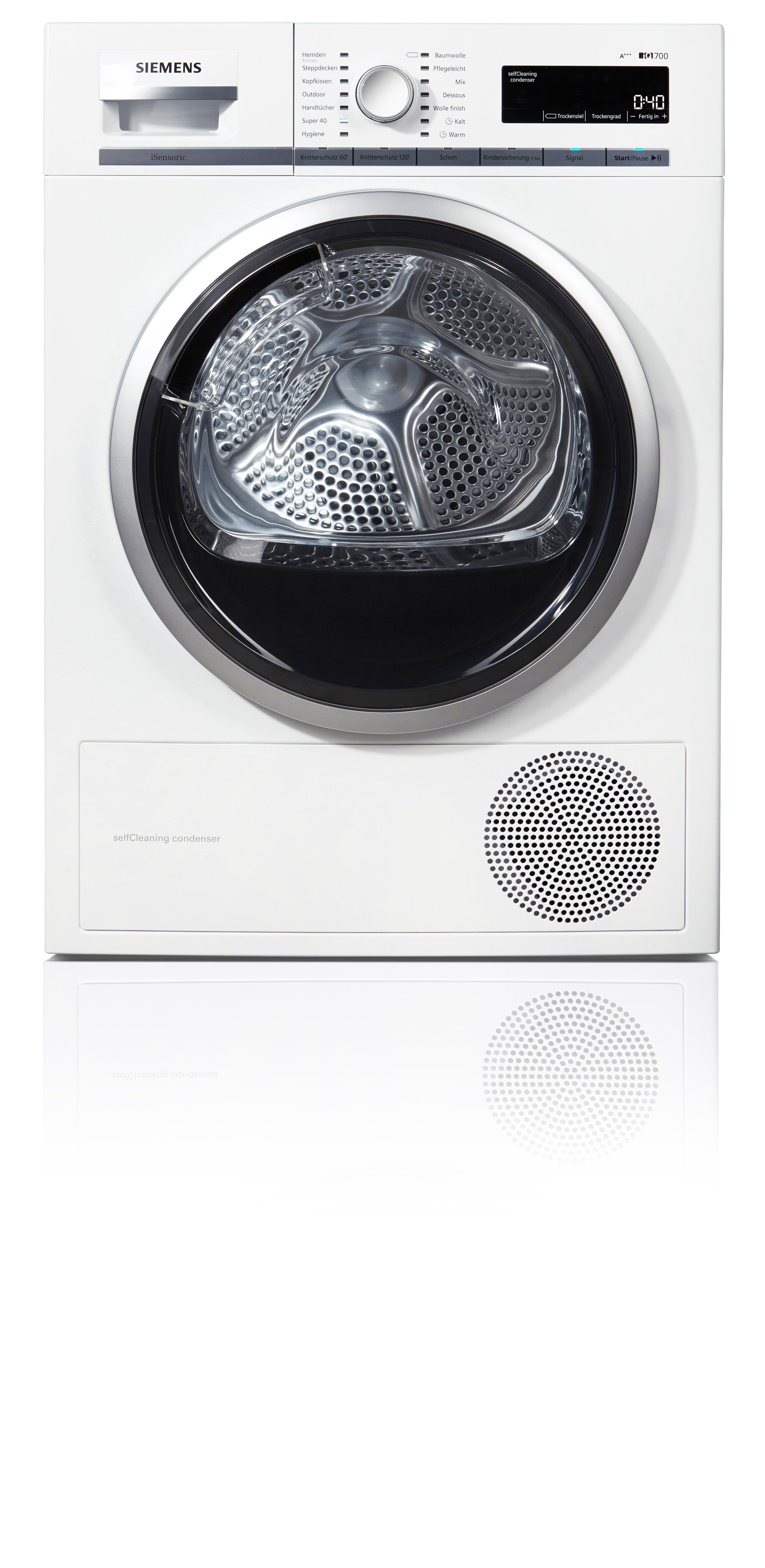 SIEMENS Wärmepumpentrockner iQ700 WT47W5W0, 8 kg