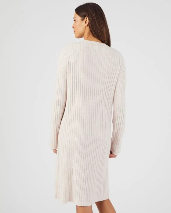 Robe détente en maille côtelée fluide Thermolactyl