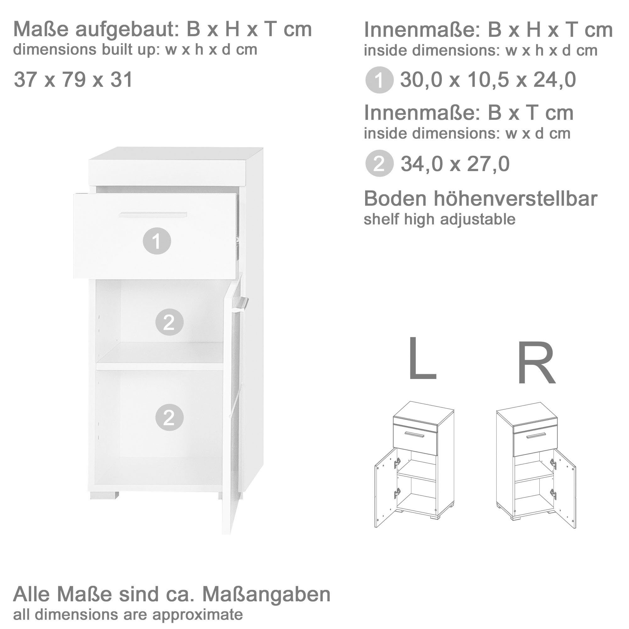 INOSIGN Badmöbel-Set Avena, (Set, 5-St)