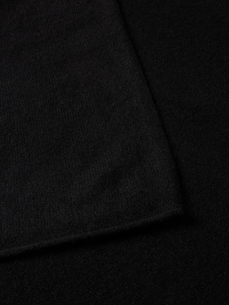 Strickschal aus Kaschmir in schwarz