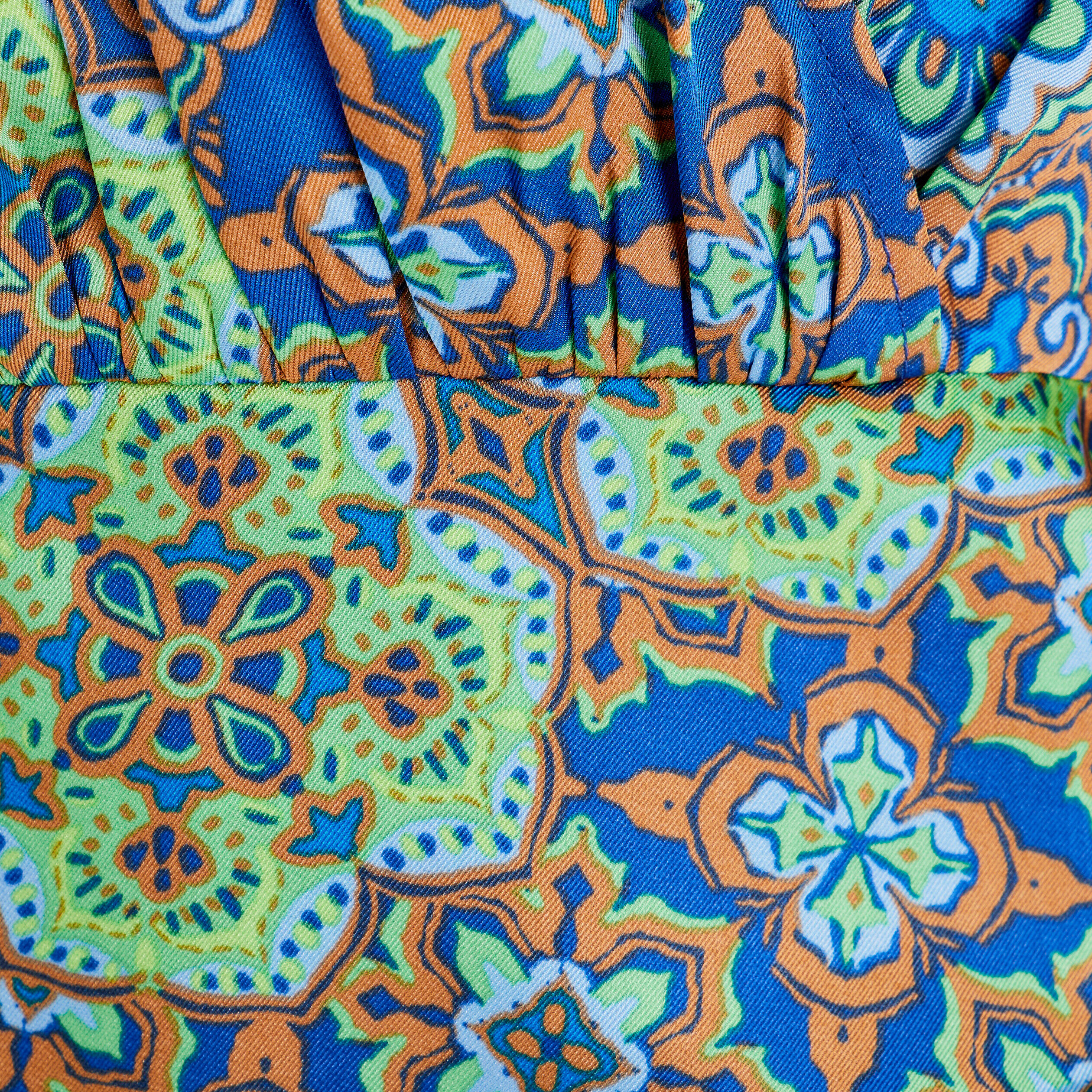 Robe droite drapée satin bleu roi femme | Cache Cache