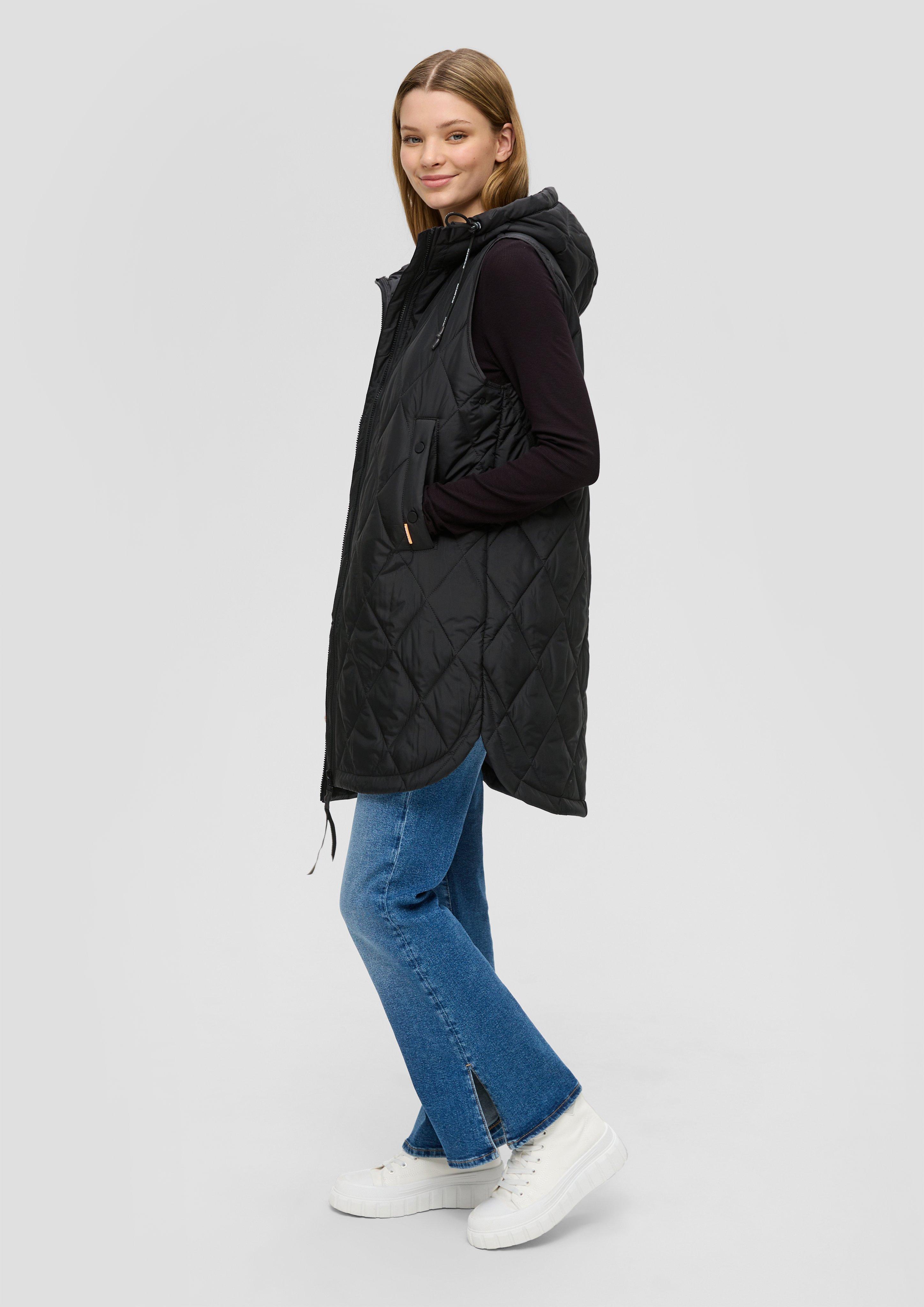 Leichte Steppjacke mit Kapuze  2140310-9999