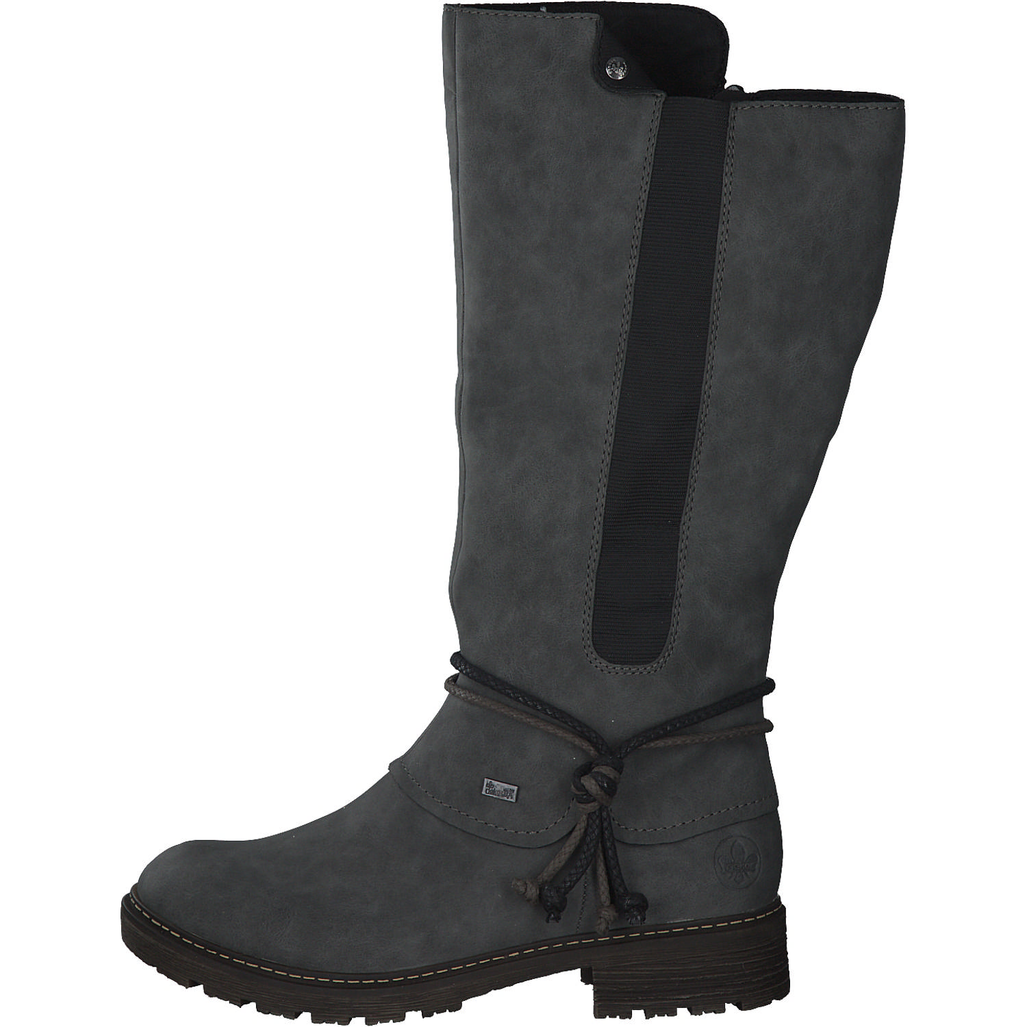 Rieker Z4774, Overknee-Stiefel, Damen, Grau