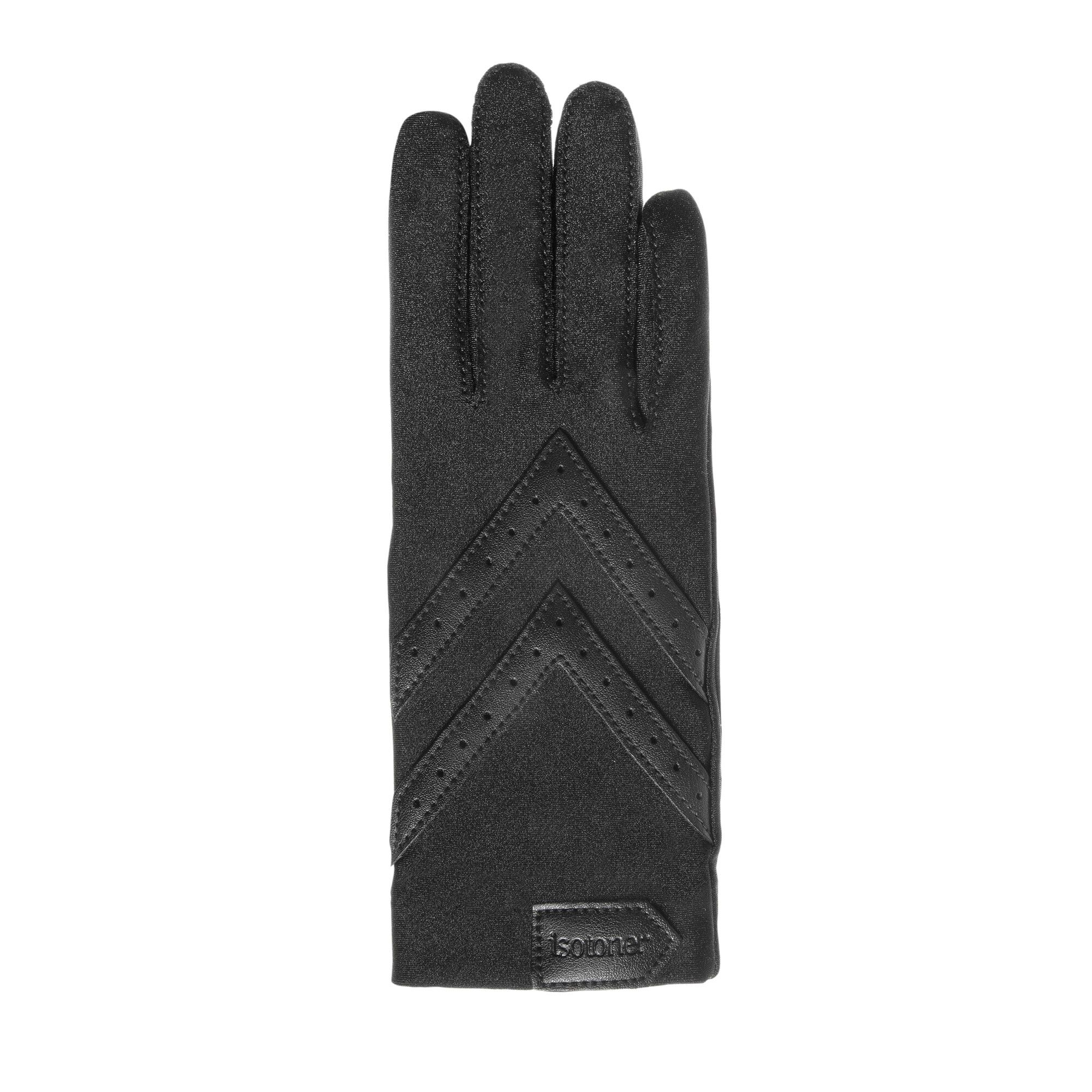 Gants tactiles chevrons tissu extensible recyclé