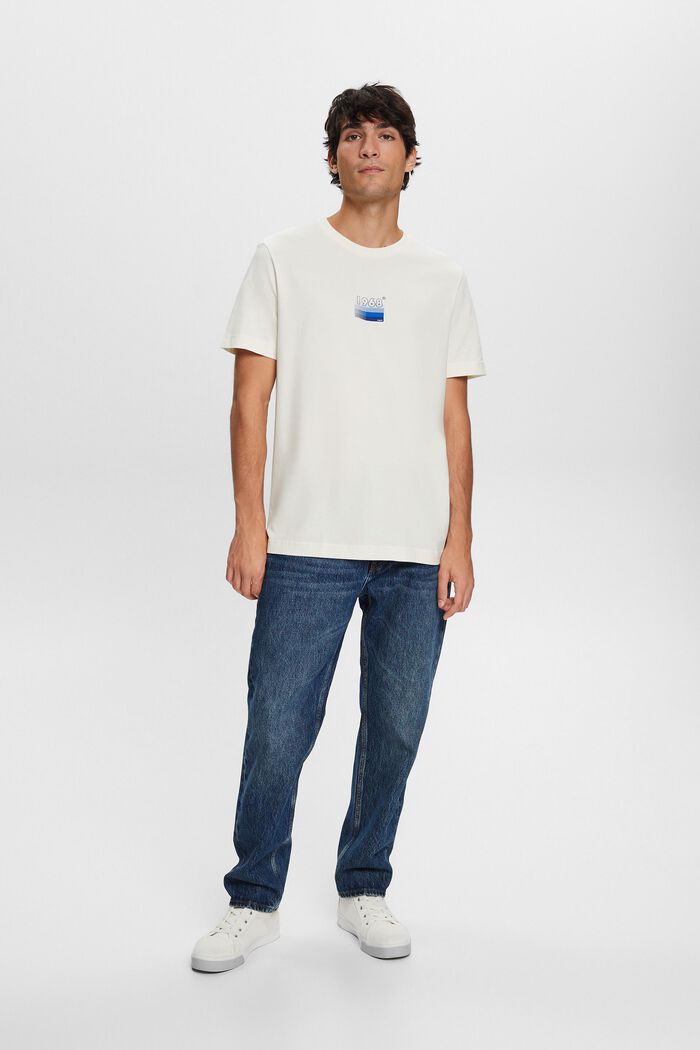 Bedrucktes Jersey-T-Shirt, 100 % Baumwolle