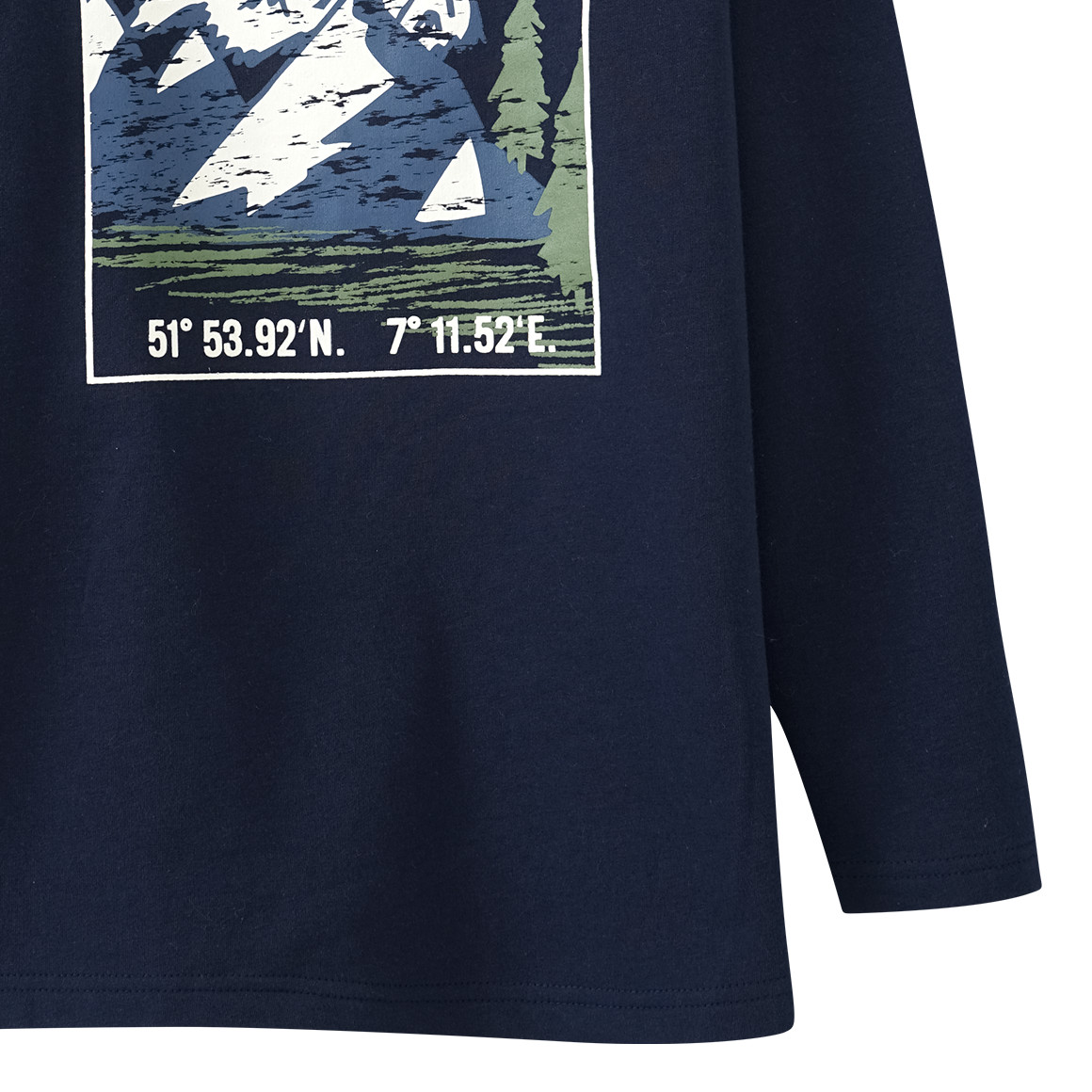 Jungen Langarmshirt mit großem Print